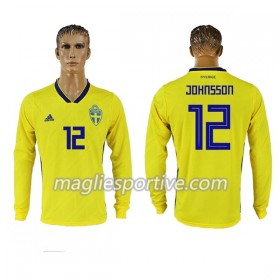 Completo Calcio Svezia Johnsson 12 Divisa Prima Mondiali 2018 ML